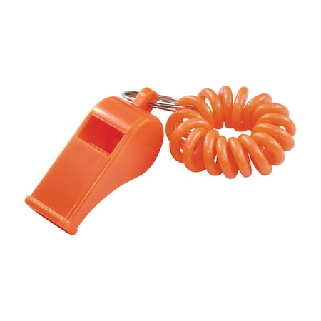 Homecare Products Metal & Plastic Multicolor Sporting Whistle Wrist Coil Key Chain, 24PK HO2737653